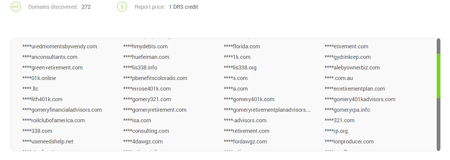 Look for industry-related domains